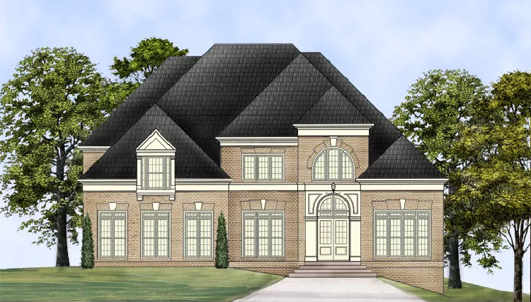 image of traditional house plan 7927